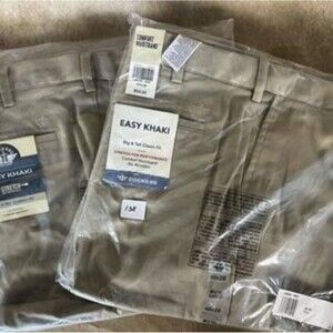 Dockers Men's Easy Khaki Pants - Beige One Pair (Msg115, 116)